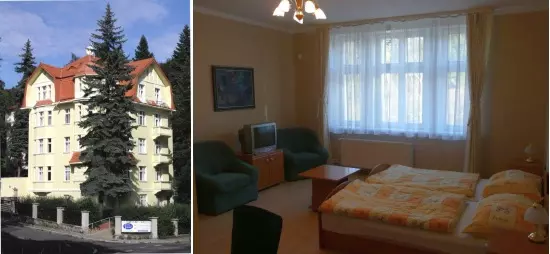 Ubytování v Karlových Varech ve vile Orplid