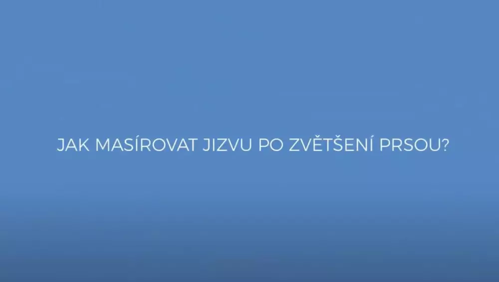 Masáž jizvy po operaci prsou