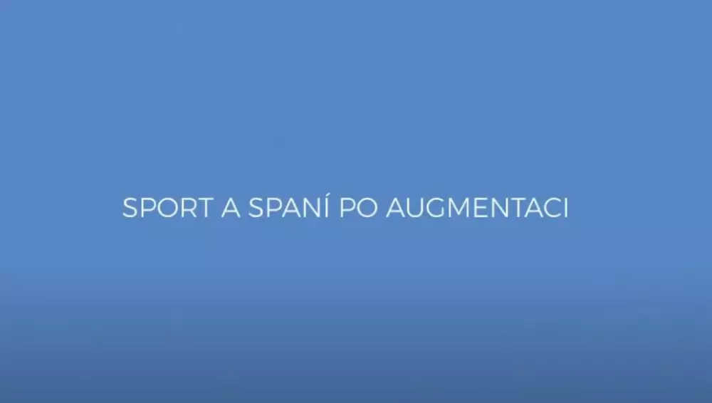 Sport a spaní po zvětšení prsou implantáty